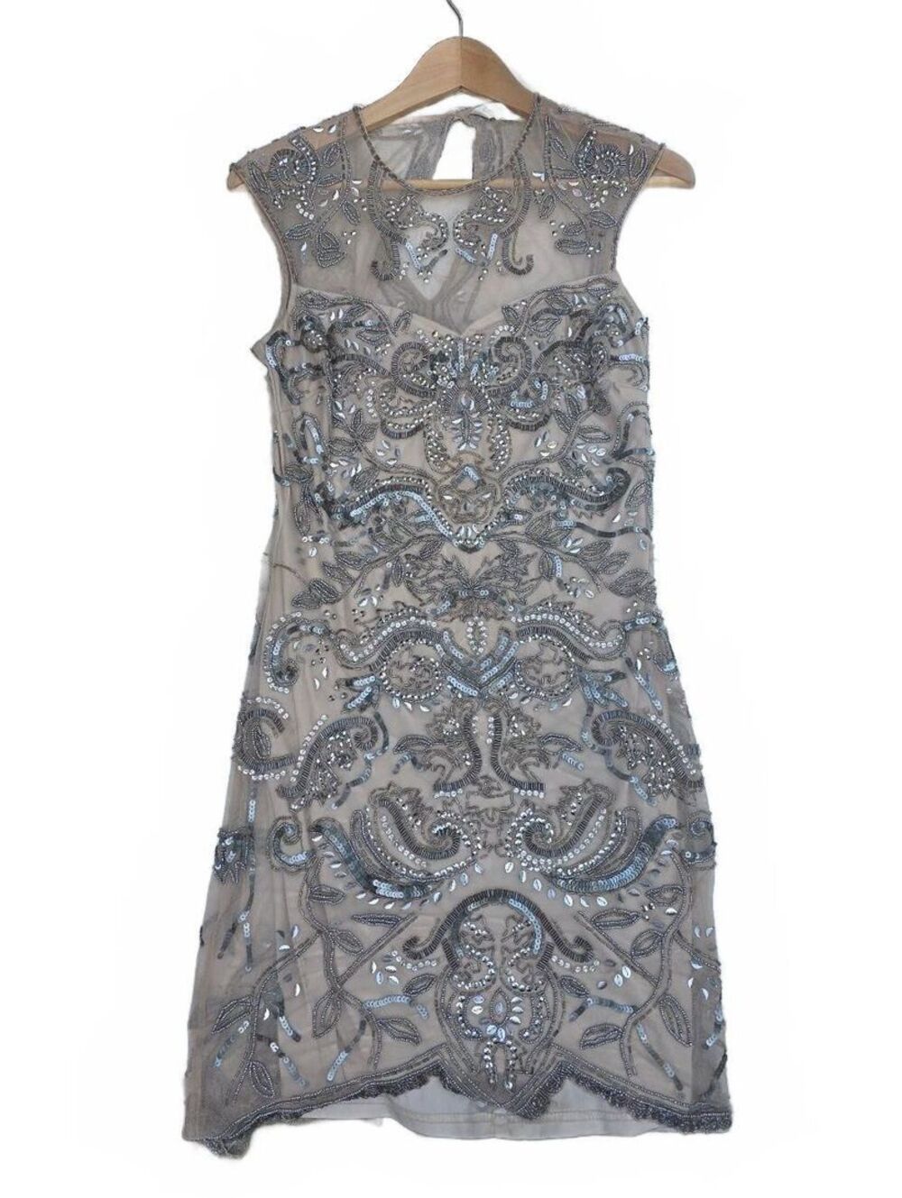 Miss Selfridge Beaded Gatsby Flapper Dress 1920s Halloween Costume Size 6